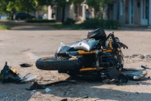 Motorcycle Accident Closeup