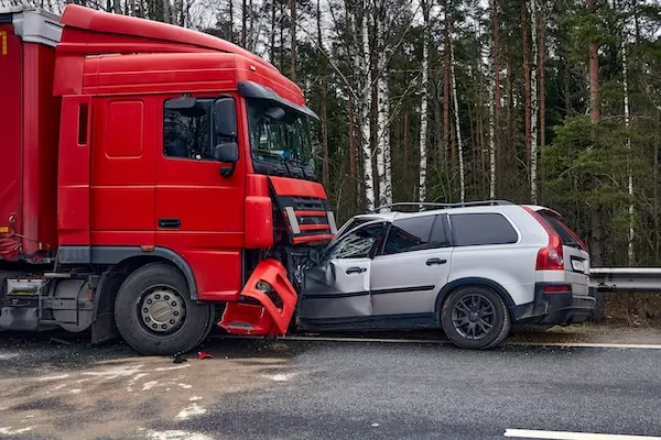 Truck Collision With Car