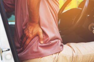 Man With Back Pain From Car Accident