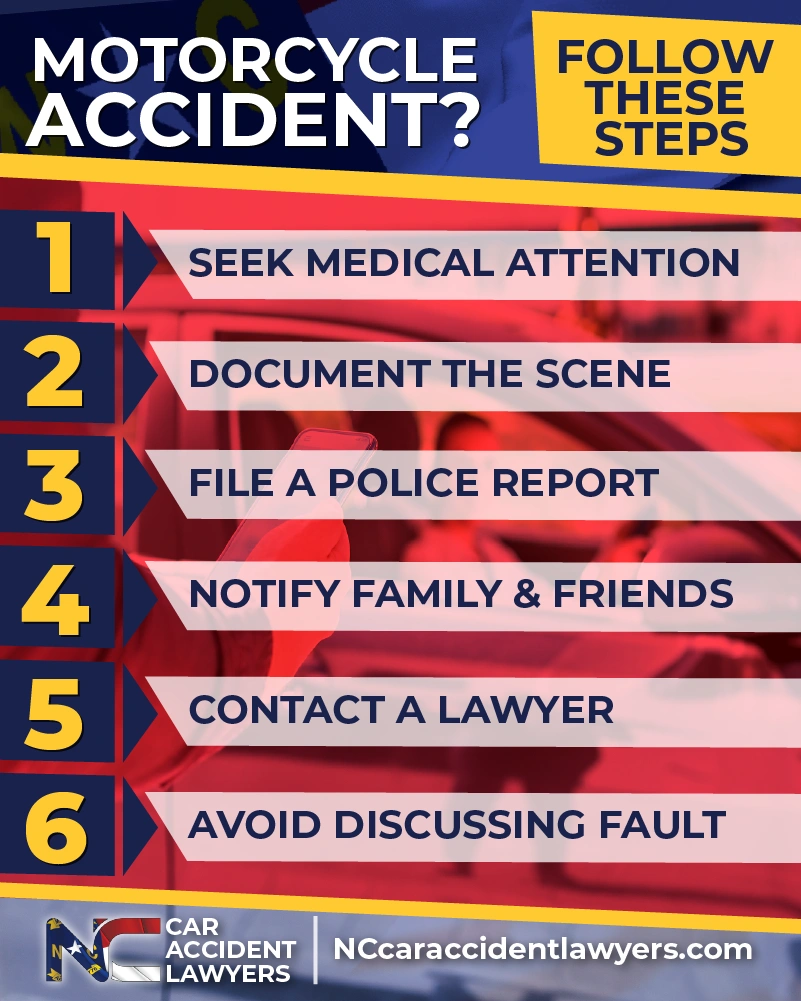 Steps to take after a motorcycle accident