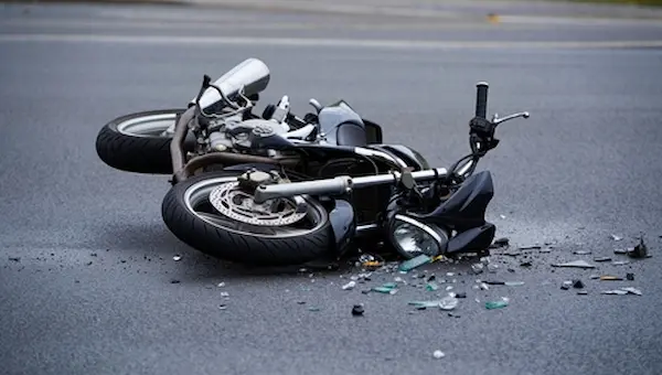 Crashed Motorcycle