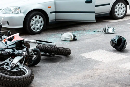 North Carolina motorcycle accident scene